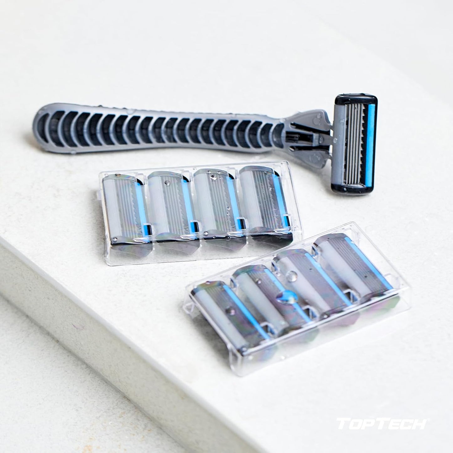 PRO 5 Men's Shaving Razors - Superior 5-Blade System with 10 Count Pack (1 Handle + 9 Refills) for a Smooth, Cost-Effective Shave