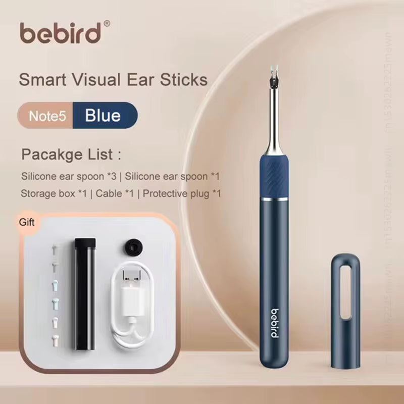 Smart Visual Ear Cleaner with Mini Camera - Note5 Pro Endoscope Tweezers for Personal Health Care