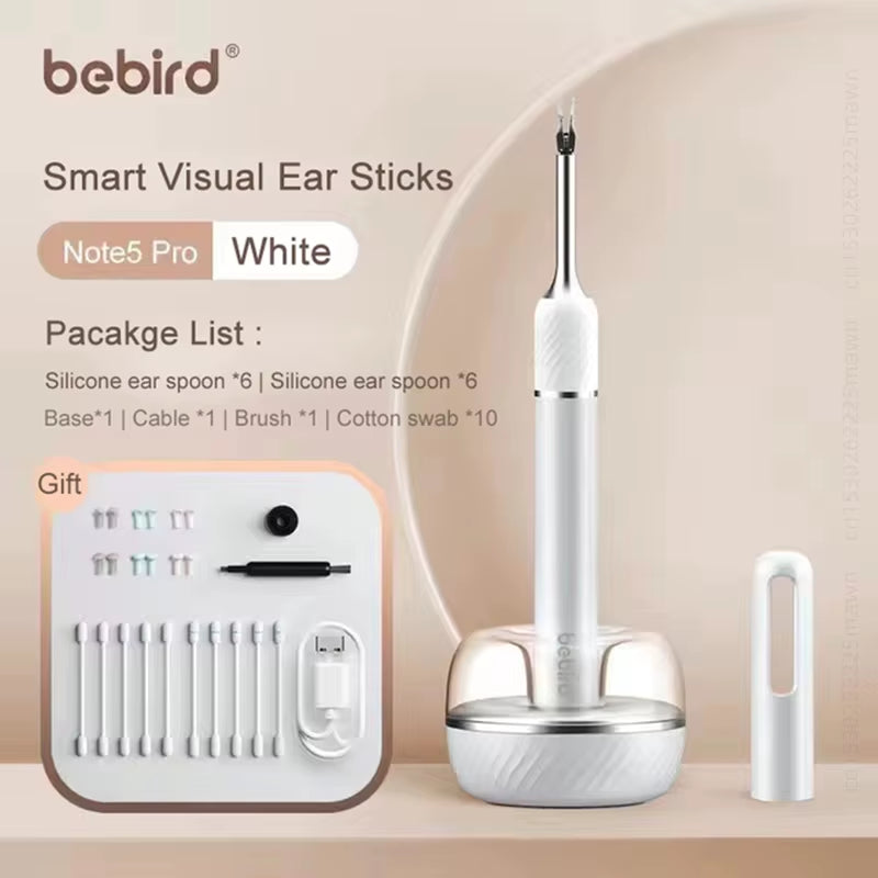 Smart Visual Ear Cleaner with Mini Camera - Note5 Pro Endoscope Tweezers for Personal Health Care