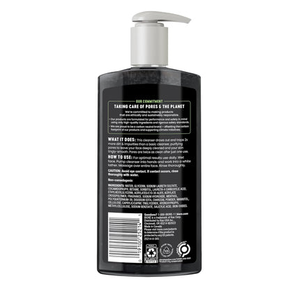 Biore Deep Pore Charcoal Face Wash - 11.45 Fl Oz Value Size, Powerful Daily Cleanser for Oily Skin, Removes Dirt & Makeup Effortlessly