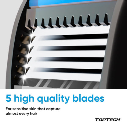 PRO 5 Men's Shaving Razors - Superior 5-Blade System with 10 Count Pack (1 Handle + 9 Refills) for a Smooth, Cost-Effective Shave