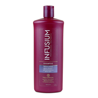 Moisturize and Replenish Shampoo - Infused with Avocado and Olive Oil - Hair Care for Dry Hair - Moisturizing Shampoo for Women - 1 L