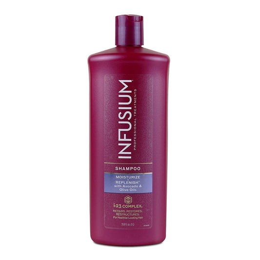 Moisturize and Replenish Shampoo - Infused with Avocado and Olive Oil - Hair Care for Dry Hair - Moisturizing Shampoo for Women - 1 L