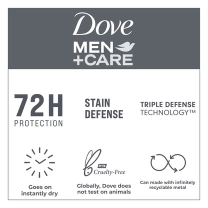Stain Defense Long Lasting Antiperspirant Deodorant Dry Spray, Clean, 3.8 Oz