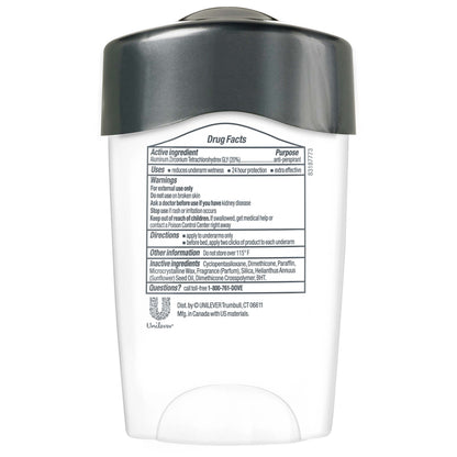 Clinical Protection 96H Antiperspirant Clean Comfort Stick for Men, 1.7 Oz
