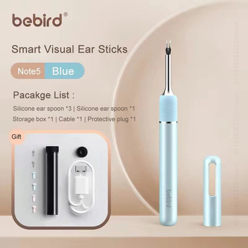 Smart Visual Ear Cleaner with Mini Camera - Note5 Pro Endoscope Tweezers for Personal Health Care