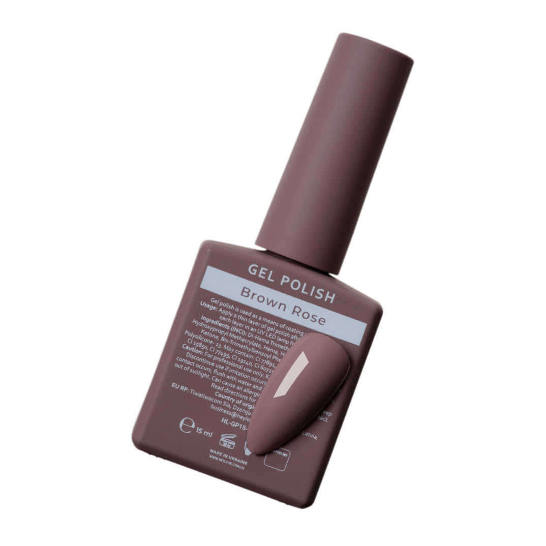 HEYLOVE - Gel Polish Brown Rose, 15ml-1